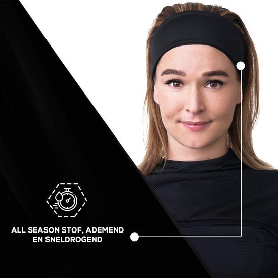 verkiezing Onderdrukker Onzorgvuldigheid Fit Evolve® Sport Hoofdband dames en heren - Haarband - Zweetband hoofd  -... | bol.com