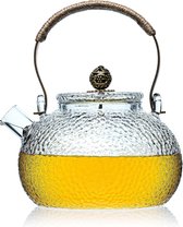 Artisanale Glazen Theepot Met Strainer - Thee Pot Voor Losse Thee - Dikke Glas Thee Pot Infuser Of Diffuser Om Thee In Te Zetten - 550 Ml g