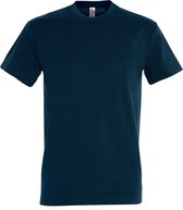 SOLS Heren Keizerlijke Zwaargewicht T-Shirt met korte mouwen (Aardolie blauw)