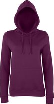 Awdis Gewoon Hoods Vrouwen/dames Girlie College Pullover Hoodie (Pruim)