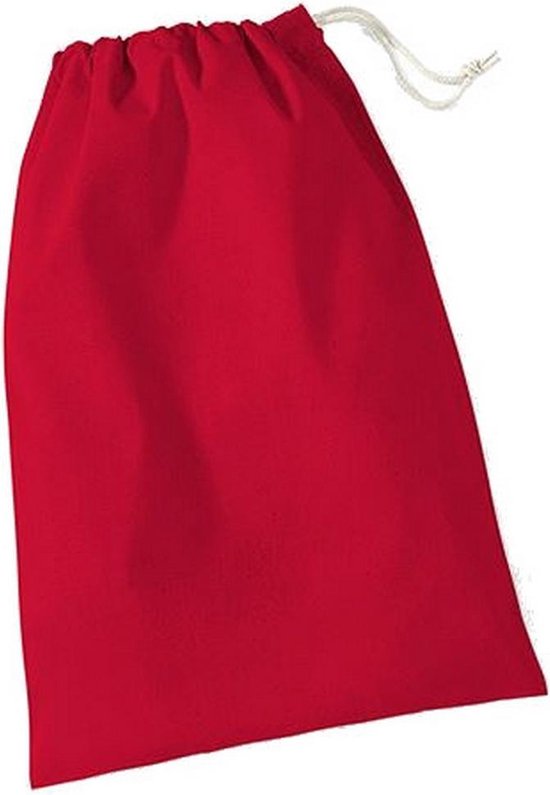 Westford Mill Katoenen stofzak - maat XXS ( 10 - 15 cm) tot 0.25 liter (Klassiek rood)