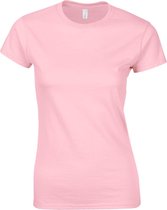 Gildan Dames Zachte Stijl Korte Mouw T-Shirt (Lichtroze)