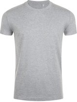 SOLS Heren Imperial Slim Fit T-Shirt met korte mouwen (Grijze Mergel)