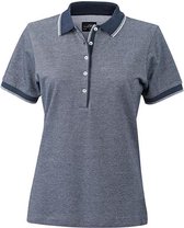James and Nicholson Vrouwen/dames Polo Top (Marine / Wit)