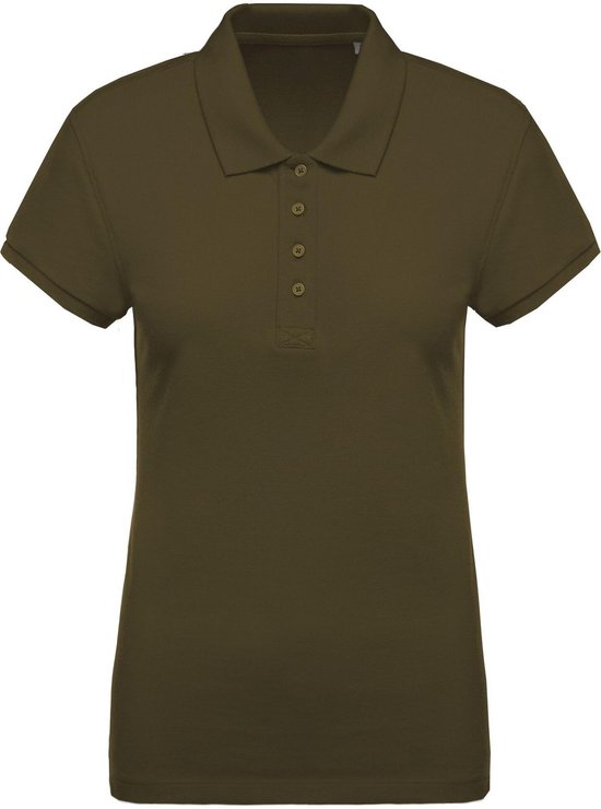 Kariban Dames/dames Organic Pique Polo Shirt (Mosgroen)