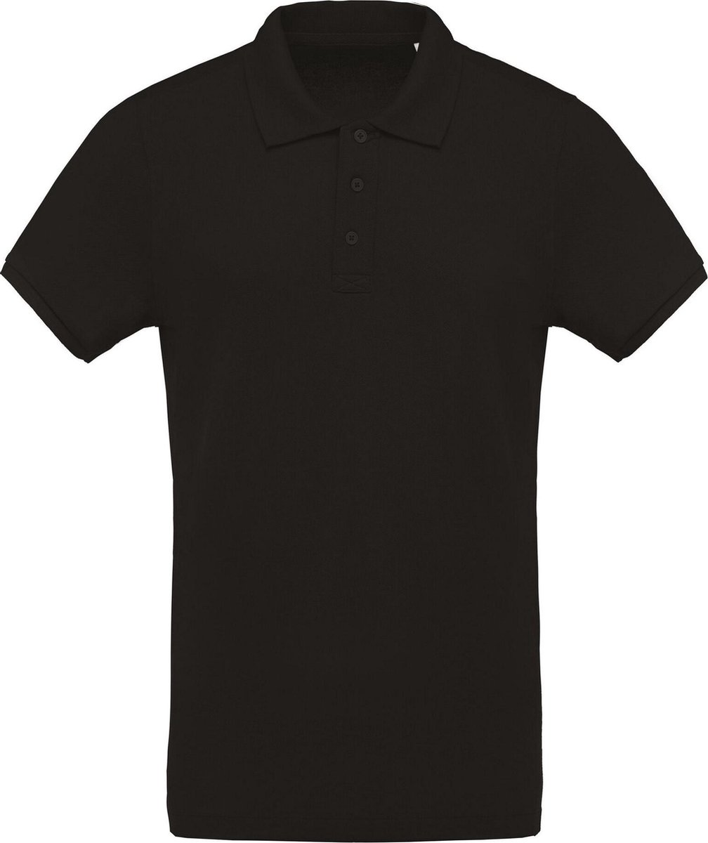 Kariban Menselijk Biologisch Pique-Pique-Poloshirt (Zwart) op Prijzenvolger.com