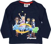 Playmobil Super 4 - Longsleeve - Navyblauw - 116 cm - 6 jaar - 100% katoen