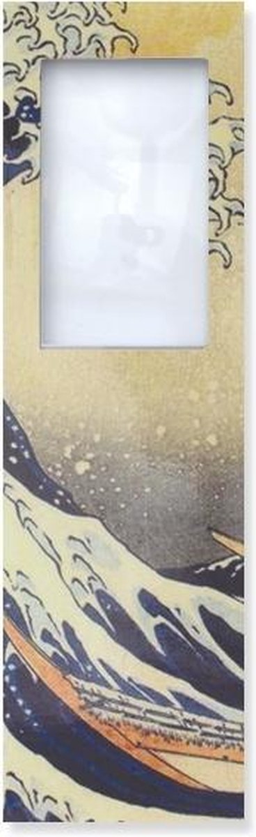 Boekenlegger met vergrotend loepje, Hokusai, De Grote Golf