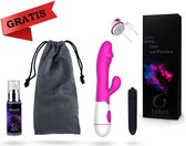 FAROS Waterproof Oplaadbare Duo Vibrators Inclusief Lubricant|20CM|30 Standen|Plus 10 Mode's Mini Vibrator|Penetratie + Clitoris + G-Spot Stimulator|Erotic Toys|Dildo|Seksspeeltje|