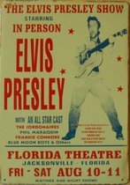 Concertbord Rusty 30x40 cm Elvis Presley Florida
