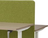 Akoestisch scherm Wolvilt tbv Duo bench breed 140CM hoog 80CM kleur wolvilt Rood WV04