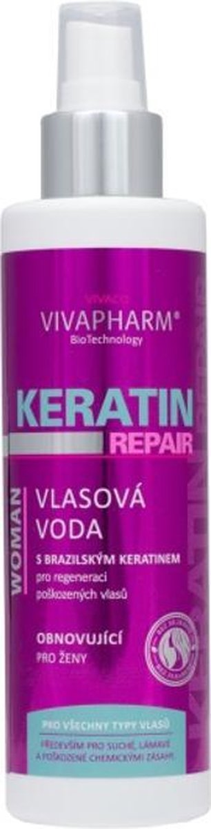 Eau capillaire VIVAPHARM® à la kératine VIVAPHARM® - 200 ml | bol.com