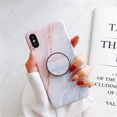 Iphone 11 Marmer Case Licht Roze