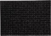 Placemat lederlook (set van 2)  zwart 43.5 x 28.5 cm