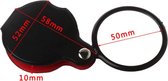 Zakloep - loep - Mini vergrootglas pocket - zwart - 50 mm