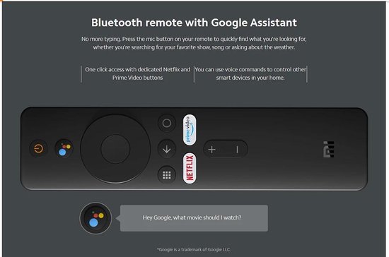 Xiaomi Mi TV Stick Quad Core 1GB RAM 8GB ROM bluetooth 4.2 5G Wifi Android 9.0 Display Dongle 2K HDR Support Dolby DTS Netflix with Google Assistant Global Version - Xiaomi