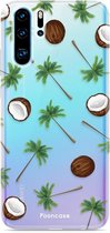 Huawei P30 Pro hoesje TPU Soft Case - Back Cover - Coco Paradise / Kokosnoot / Palmboom