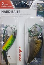 Pluggen met Staaldraad - Set van 2 Stuks - Snoekbaars - Snoek - Roofvis