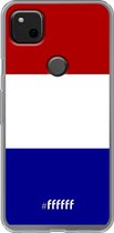 Google Pixel 4a Hoesje Transparant TPU Case - Nederlandse vlag #ffffff