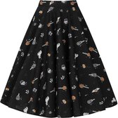 Hell Bunny Trick or Treat 50's Swing Rok Zwart