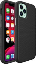 iPhone 12 -  iPhone 12 Pro - Hoesje Zwart - Black Siliconen Hoesje Case Cover zwart