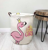 Container - Tas - Wasmand - Flamingo Super Girl - Speelgoed mand (Z36)