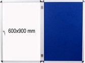 Viz Pro whiteboard en mededelingenbord - magnetisch - 600x900 mm - met Slot