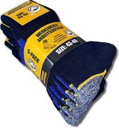 Works Socks - Werksokken | Navy Blauw | Maat 43-46 - 5P - 5-Pack - 5 Paar - Sokken