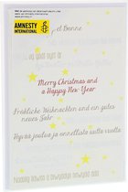 2 paquets de cartes de Noël Amnesty International, 8 cartes de Noël par paquet.