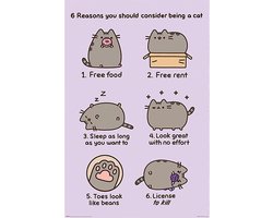 Pyramid International Pusheen Poster Pack Reasosn to be a Cat 61 x 91 cm (4) Poster & Wallscrolls