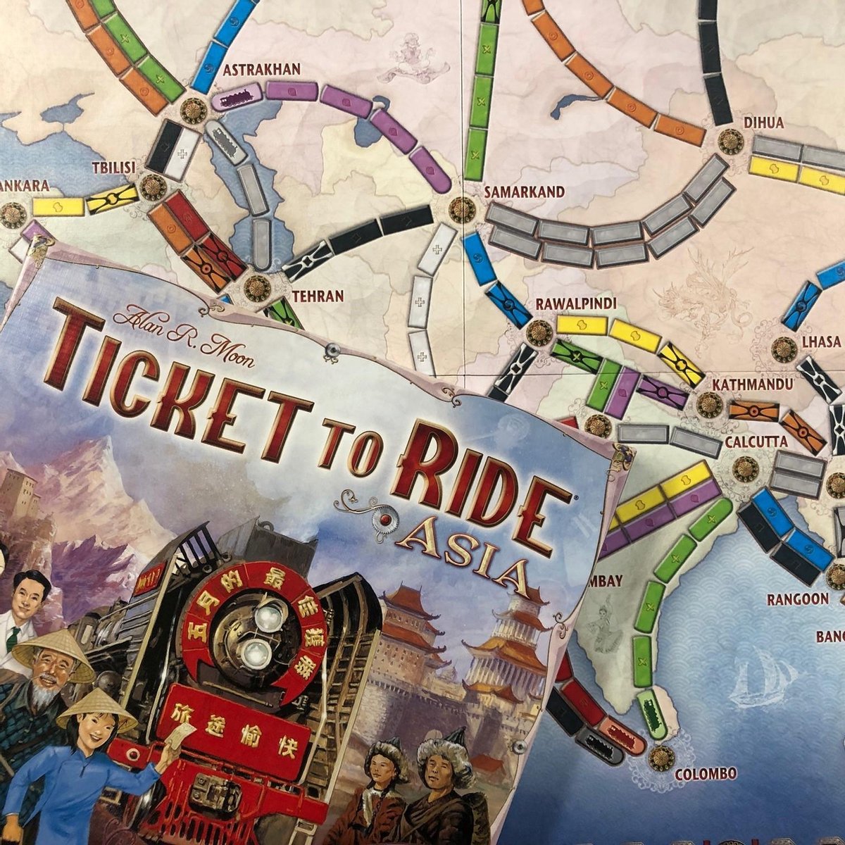 Ticket to Ride Asia - Uitbreiding - Bordspel - 6 Spelers — afbeelding 4
