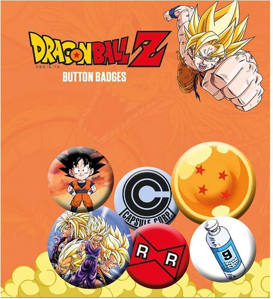 Dragon Ball Z - Badge - Buttons - Pins Pack - Anime