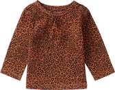 Noppies Baby Meisjes T-shirt Mkuze - Rust - Maat 86