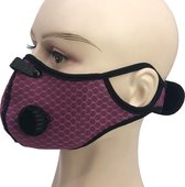 MaxedMore - Sportmasker- mondmasker voor sport - wasbaar - herbruikbaar - Purple - met filter - gezichtsmasker - om te sporten