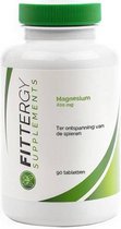 Fittergy Supplements - Magnesiumcitraat 200 mg - 90 tabletten - Mineralen - vegan - voedingssupplement