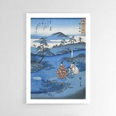 Walljar - Utagawa Kuniyoshi - Noji - Muurdecoratie - Poster met lijst
