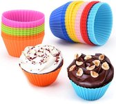 24 Mini Cupcake Vormpjes, Mini Muffin Bakvormpjes, Siliconen Cupcake Vorm