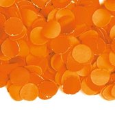 5x zakjes van 100 gram party confetti kleur oranje - Feestartikelen