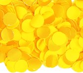 5x zakjes van 100 gram party confetti kleur geel - Feestartikelen