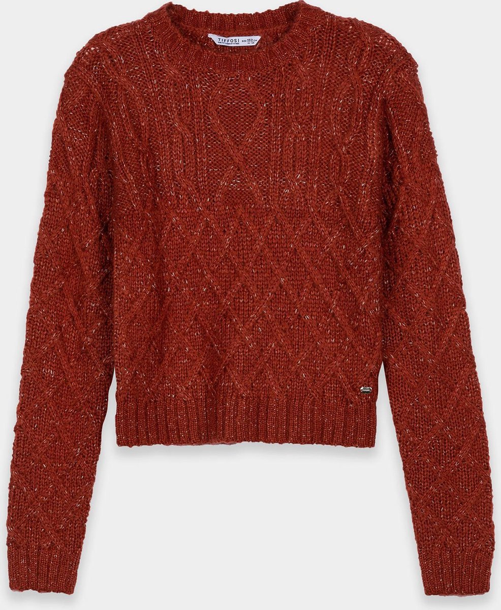 Tiffosi knitted trui roestkleur maat 140