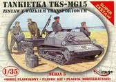 Mirage Tankette TKS-MG15 with trailer + Ammo by Mig lijm