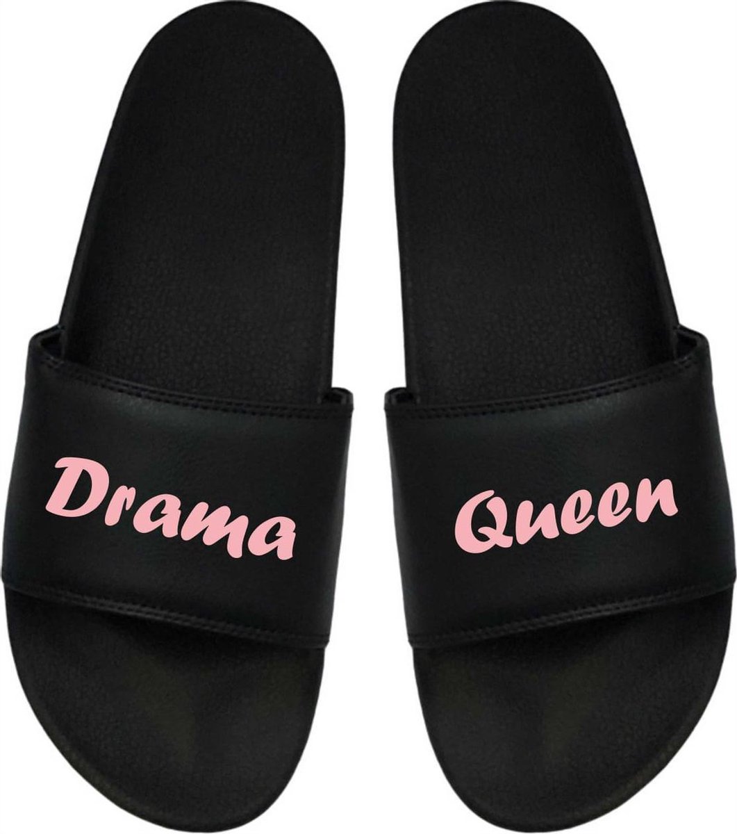 Cadeau Sint - Cadeau Kerst - Cadeau Meisje - Drama Queen - Cadeau Badslippers - Badslippers Dames 39