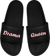 Cadeau Sint - Cadeau Kerst - Cadeau Meisje - Drama Queen - Cadeau Badslippers - Badslippers Dames 39