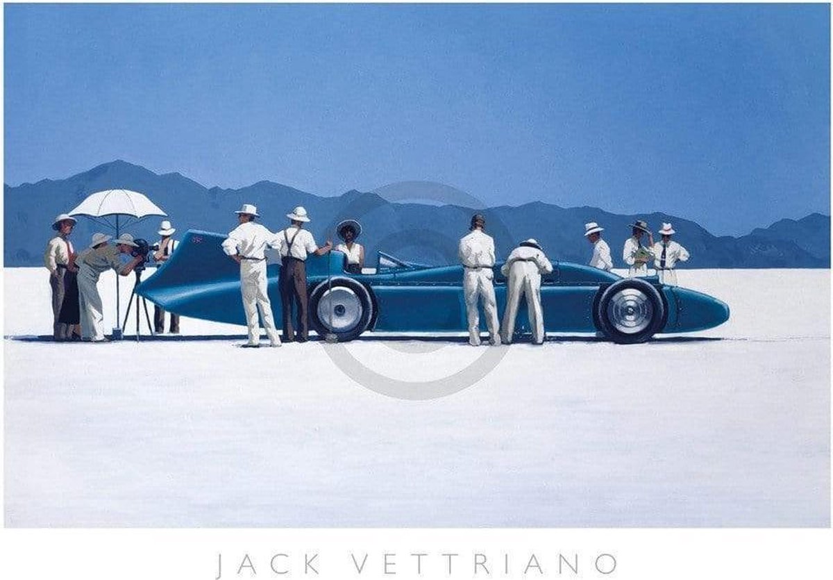 PGM Kunstdruk Jack Vettriano - Bluebird at Bonneville 70x50cm Divers