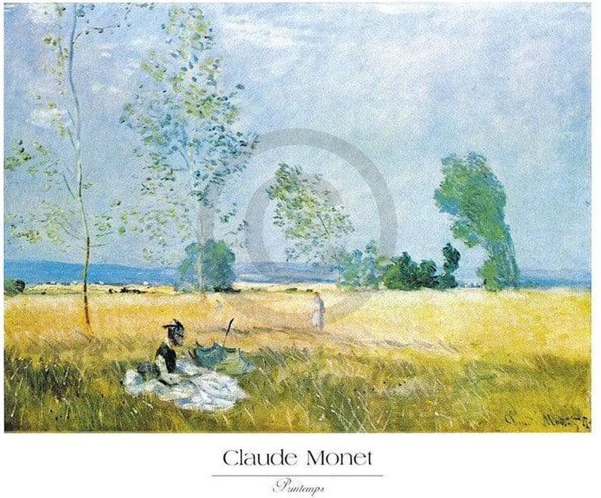 PGM Kunstdruk Claude Monet - Printemps 70x50cm Divers