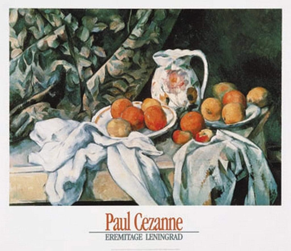 PGM Kunstdruk Paul Cézanne - Stilleben mit Früchten 80x70cm Divers