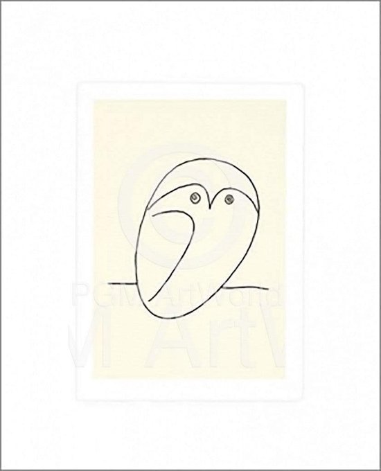 Kunstdruk Pablo Picasso - Le Hibou 50x60cm