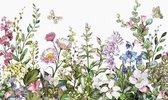 Fotobehang - Summer Flowers 384x260cm - Vliesbehang