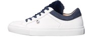 KUNOKA Gabrielle white/blue collar - Sneakers Dames - maat 36 - Wit Blauw