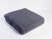 SALE - Fissaggio | Plaid Knitted Glitter Antra - 240x260 cm - Antraciet Grijs